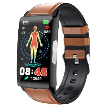 Smart Watch 1,47 Zoll HD Display Blutzucker-EKG-Elektrokardiogramm HRV-Variabilität Blutdruck Körpertemperatur für Android5.0, iOS10.0